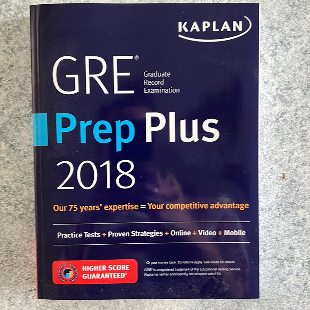 GRE Prep Plus 2018 New
